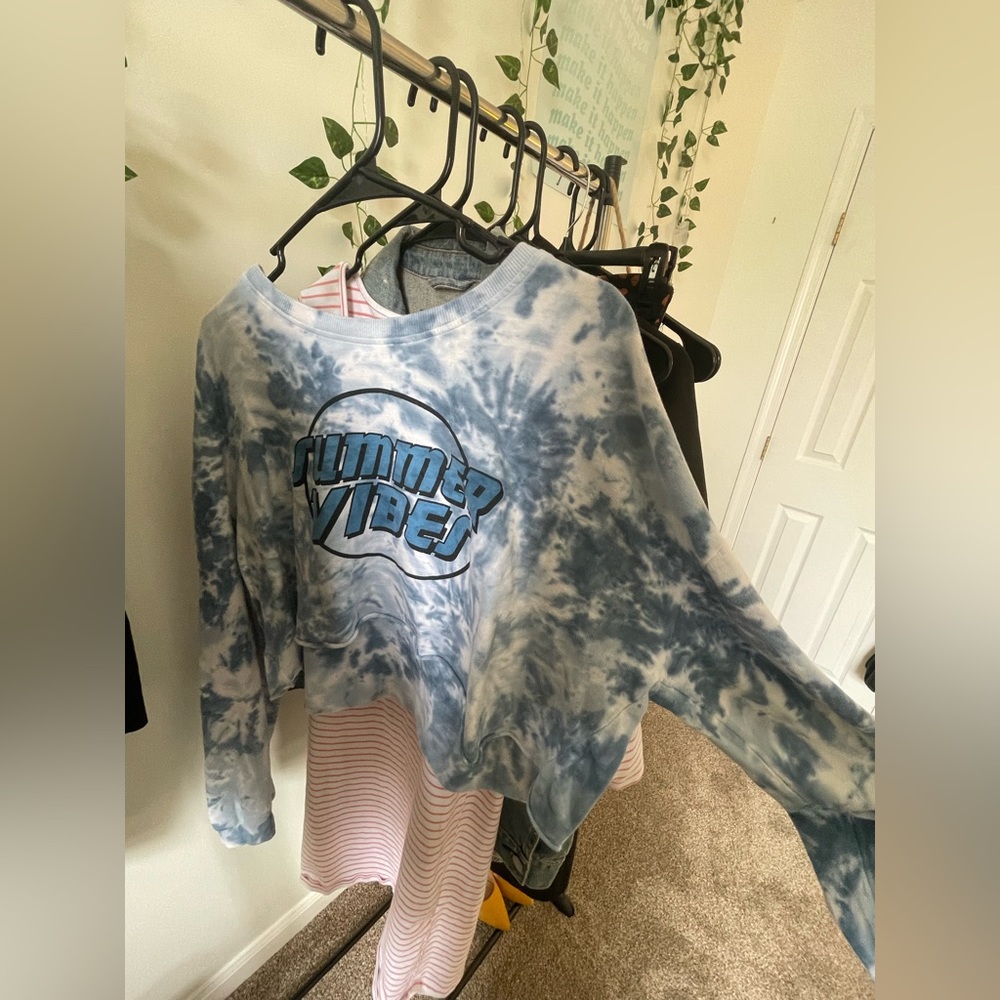 Tie Dye “Summer” Crop-top Style.